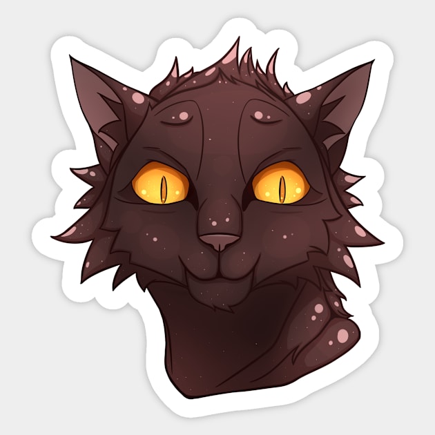 Crazy cat Sticker by HEllRas